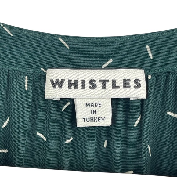 Whistles Sprinkle Print Green Long Sleeve Shirt Dress – Women’s Size 8 - Picture 11 of 14